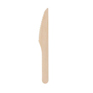 SustainaBuild® Disposable Wooden Knives - Pack of 100